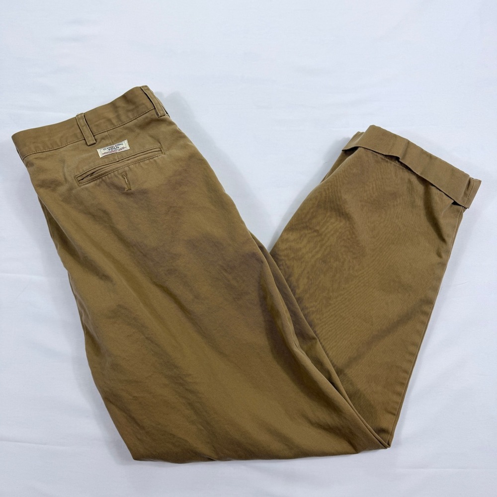 Polo by Ralph Lauren Men’s Khaki Chinos - Brown/Tan
